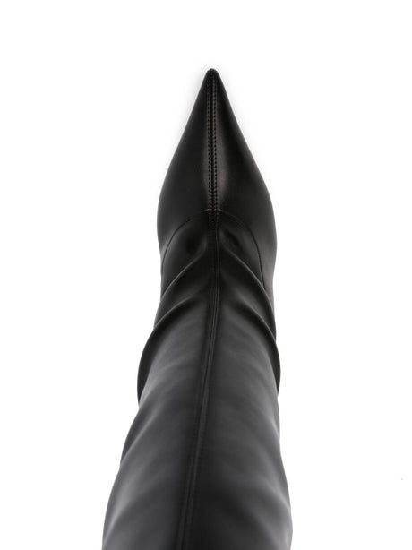CASADEI Elegant Leather Over-the-Knee Boots with Signature Blade Heel