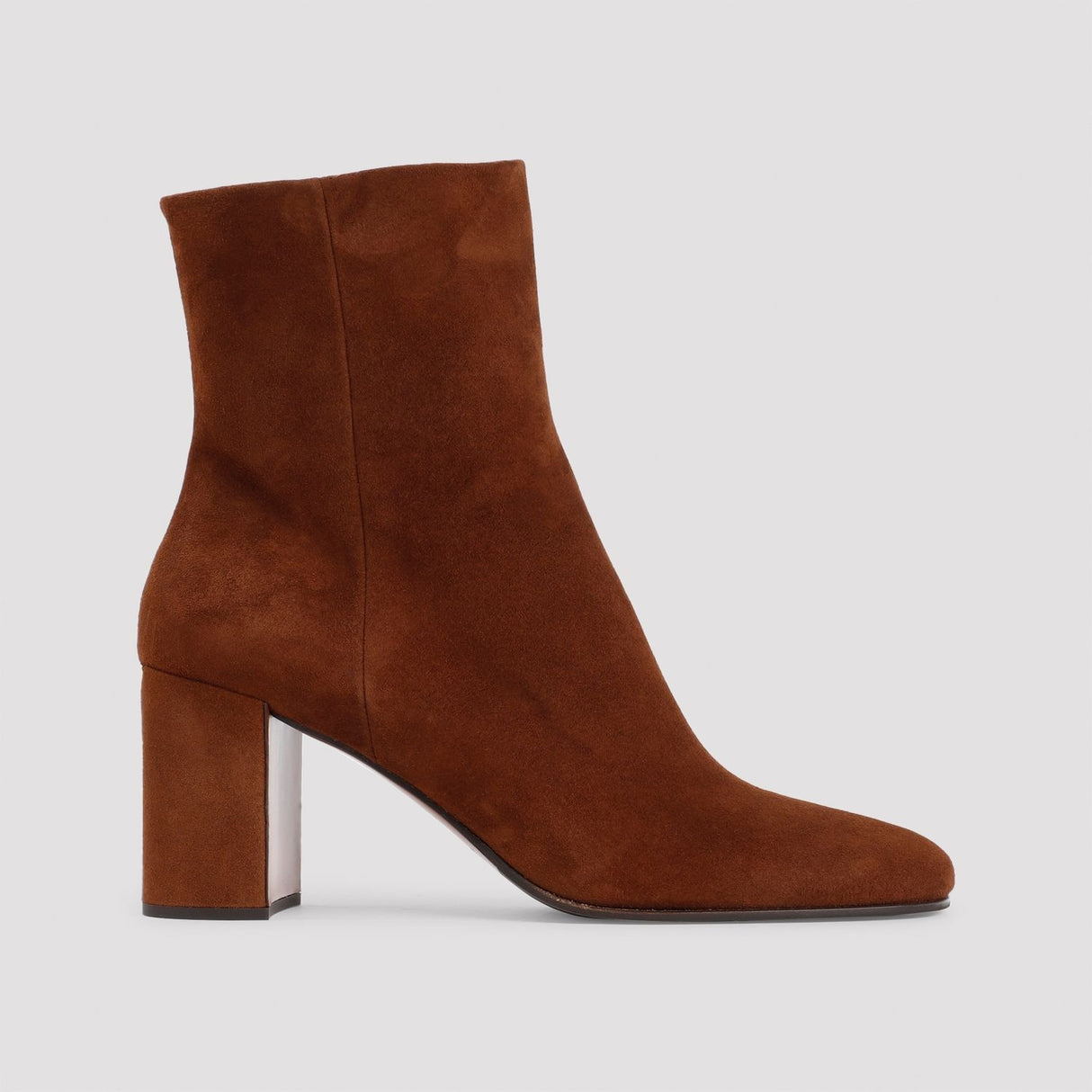 PRADA Elegant Suede Lamb Leather Boots with 8.5cm Heel Height