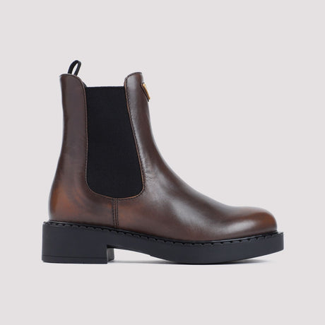 PRADA Elegant Calfskin Leather Boots