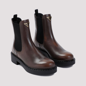 PRADA Elegant Calfskin Leather Boots