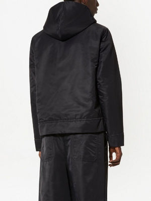 VALENTINO Men's Black FW22 Sweatshirt with Hood