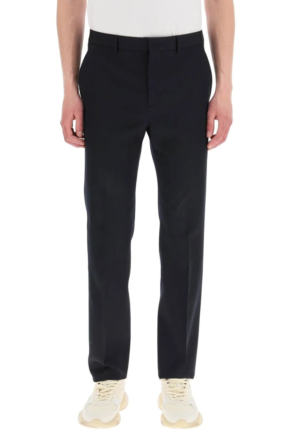 Fall/Winter 2024 Men's Wool Trousers in Navy Blue