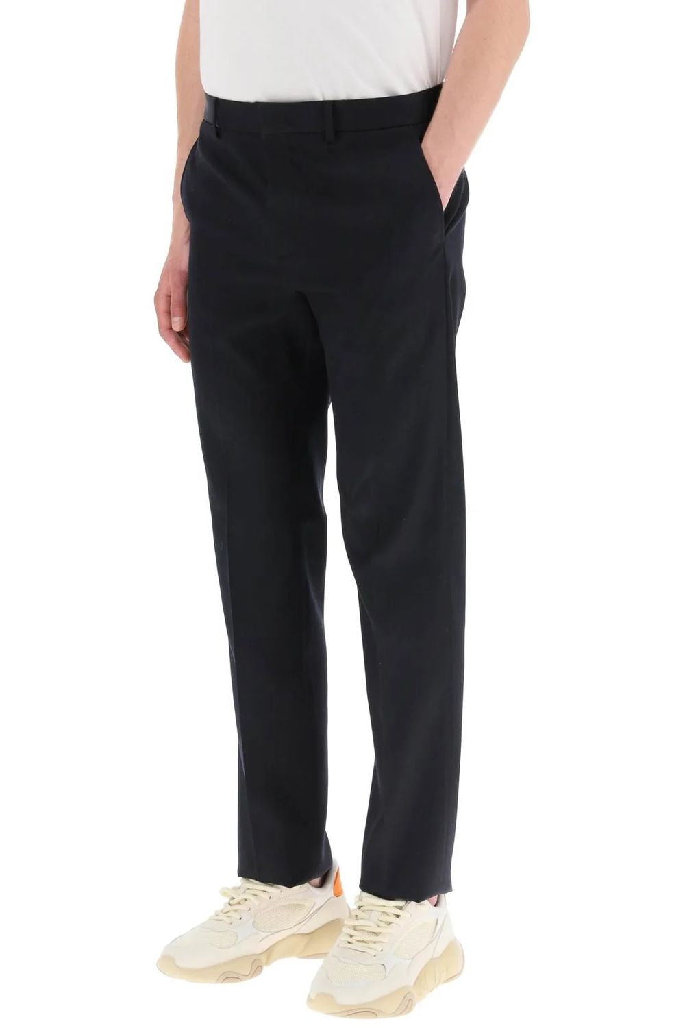 Fall/Winter 2024 Men's Wool Trousers in Navy Blue