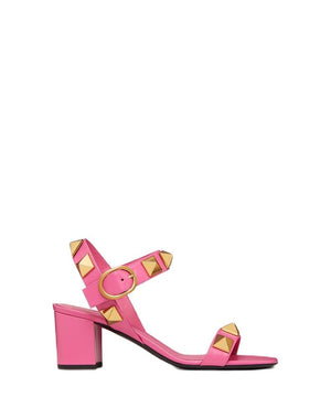 Feminine Pink Roman Stud Sandals for Fall/Winter 2022