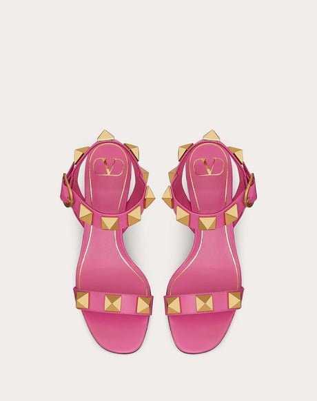 Feminine Pink Roman Stud Sandals for Fall/Winter 2022