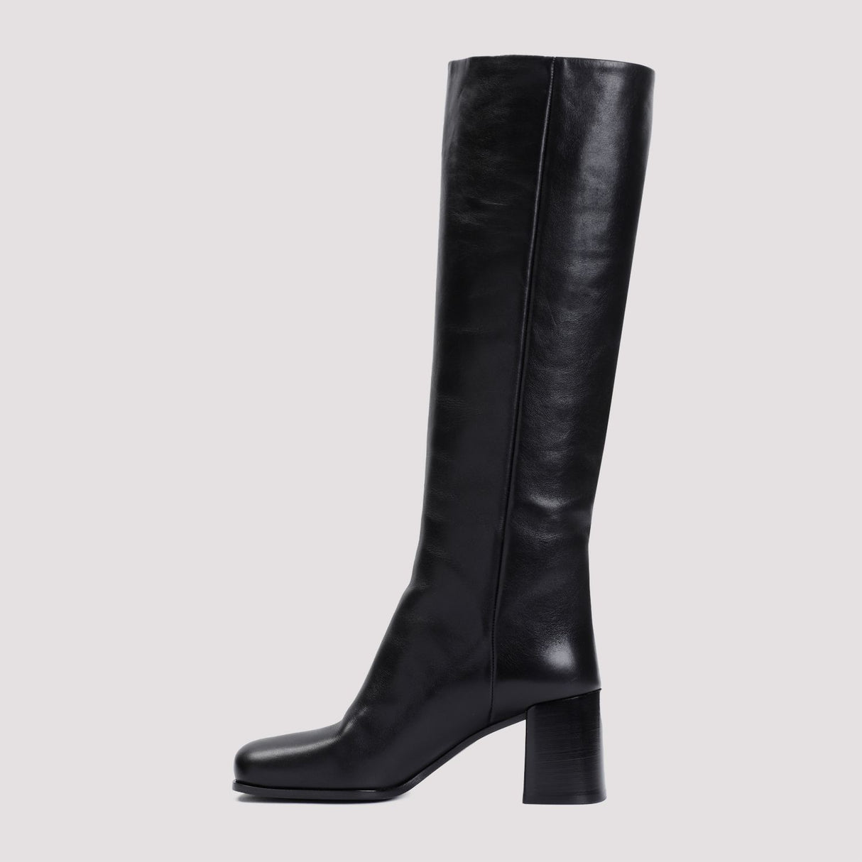 PRADA Black Leather Boots for Women - FW24 Collection