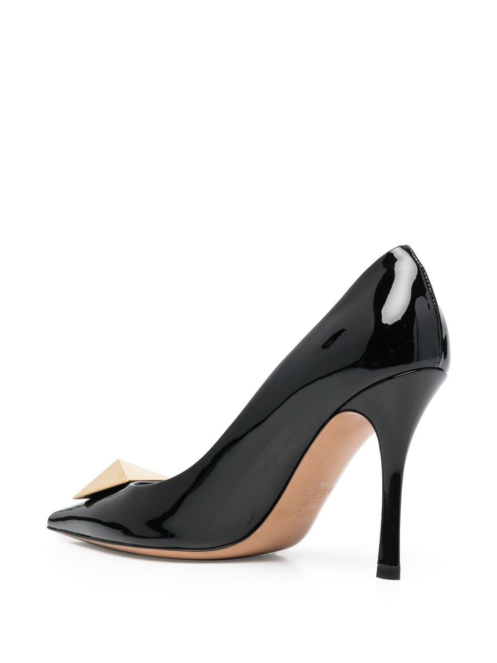 VALENTINO GARAVANI Black Leather Pumps for Women - Fall/Winter 2022 Collection