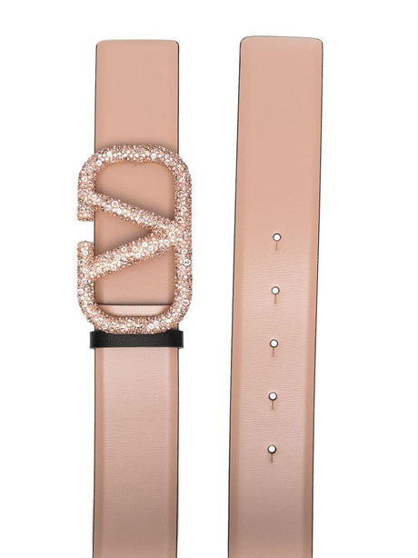 Women's Reversible Belt: Rose Cannelle and Vintage Rose