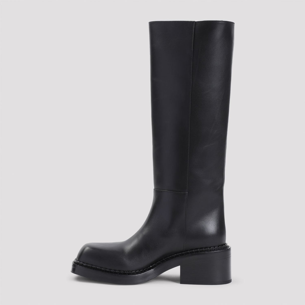 PRADA Stylish Leather Ankle Boots for Women - FW24 Collection