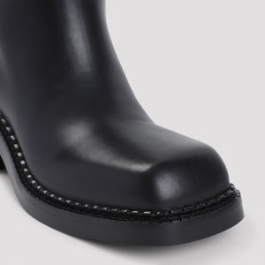 PRADA Stylish Leather Ankle Boots for Women - FW24 Collection