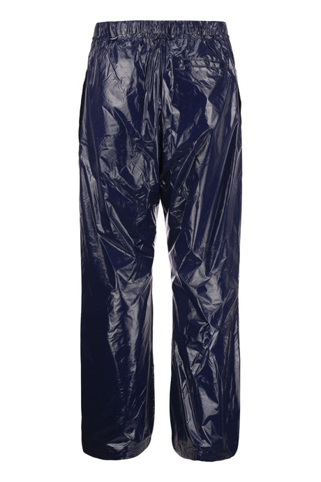 ETRO Blue Shiny Nylon Drawstring Trousers for Men | Fall Winter 2024 Collection