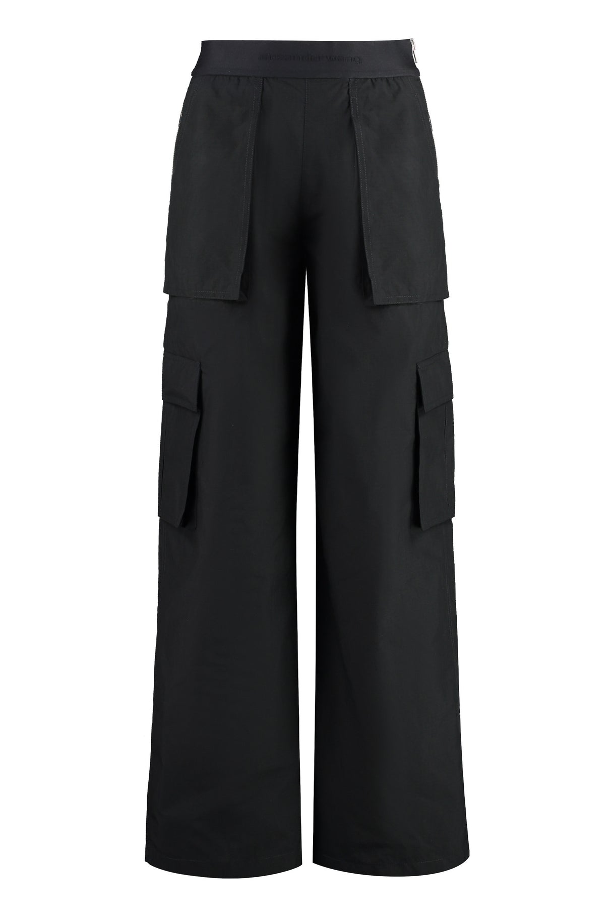 ALEXANDER WANG Stylish Black Technical-Nylon Pants for Women