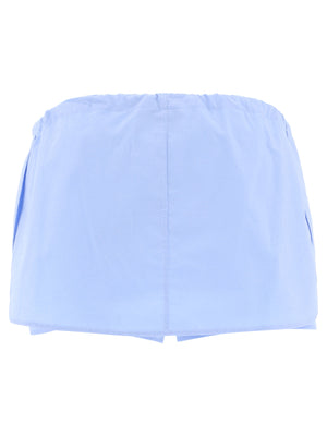 ALEXANDER WANG Crystal-Embellished Cotton Mini Skort