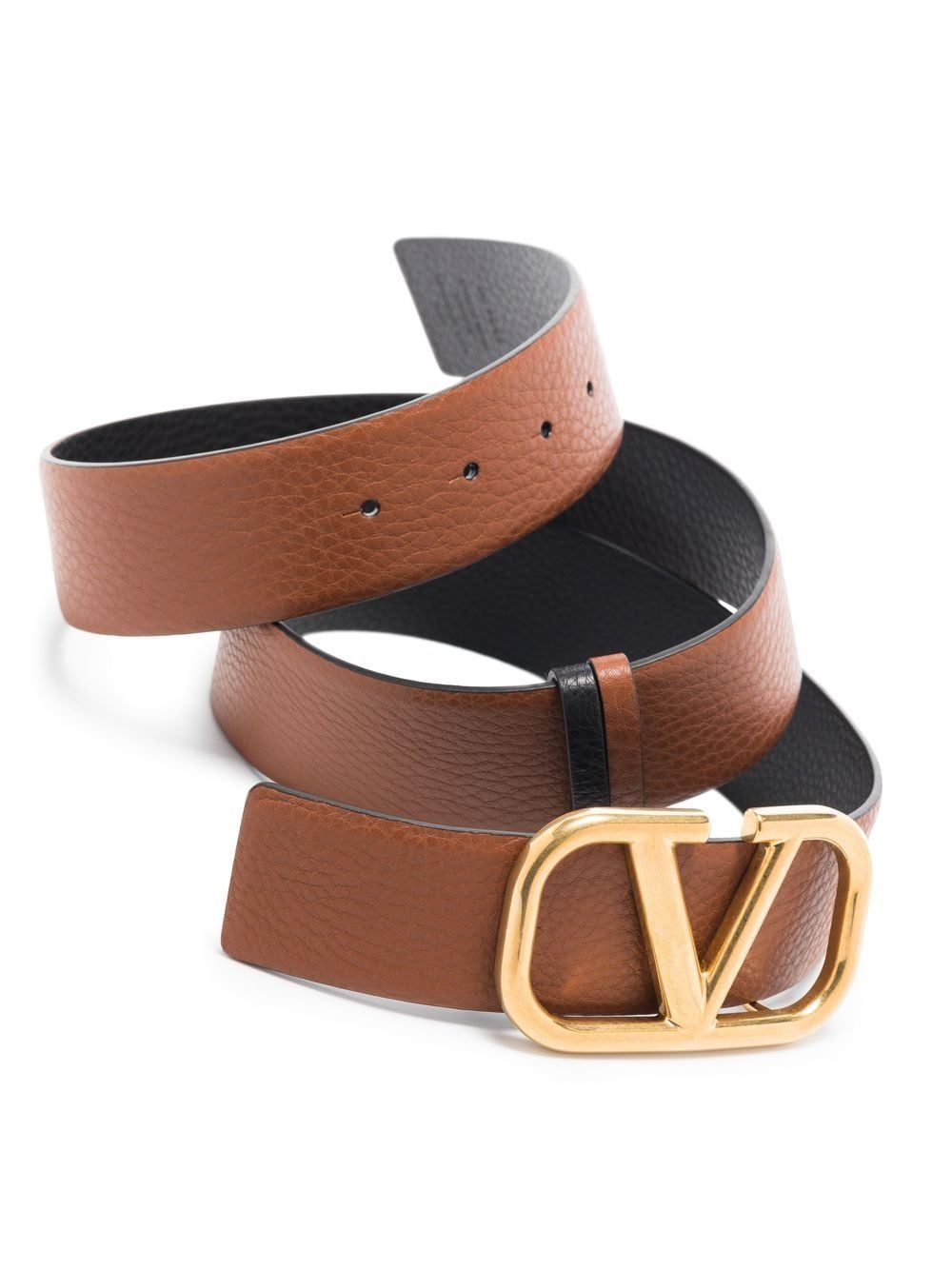 Reversible Buckle Belt for Men in Black with I Calf Leather - Bos Taurus