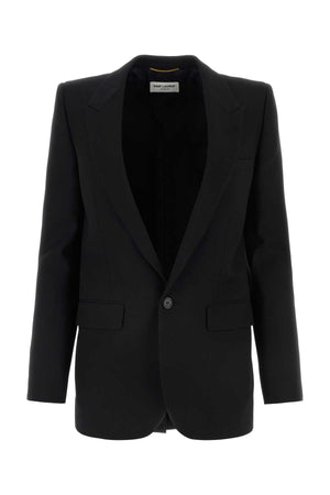 SAINT LAURENT Classic Black Wool Blazer