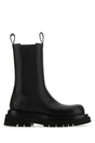 BOTTEGA VENETA Women's Luxe Black Leather Lug Boots