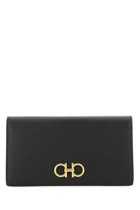 SALVATORE FERRAGAMO Elegant Leather Wallet for Women - Nero