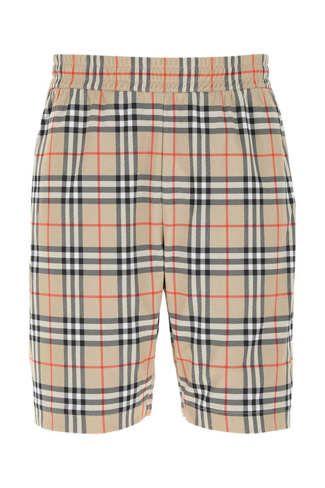 BURBERRY Men's Embroidered Polyester Bermuda Shorts