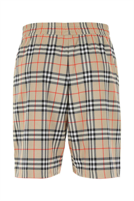 BURBERRY Men's Embroidered Polyester Bermuda Shorts