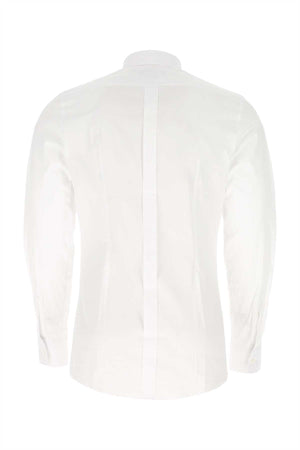 DOLCE & GABBANA Men's Classic White Stretch Poplin Shirt - Tailored Fit