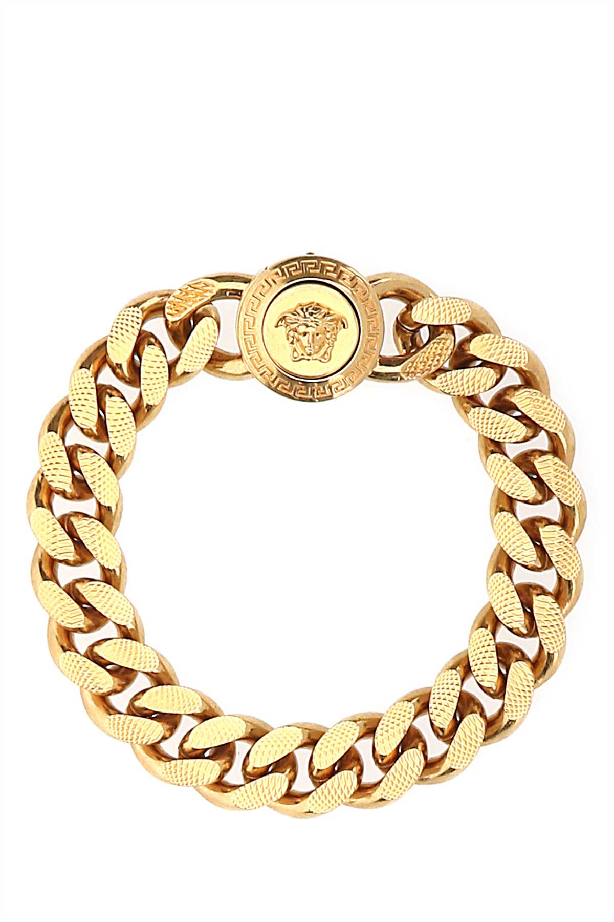 VERSACE Gold Metal Bracelet with Max Circumference of 22.5 cm