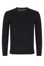 PRADA Midnight Blue Virgin Wool Sweater - Men's Fashion