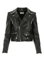 SAINT LAURENT Classic Black Nappa Leather Jacket for Women