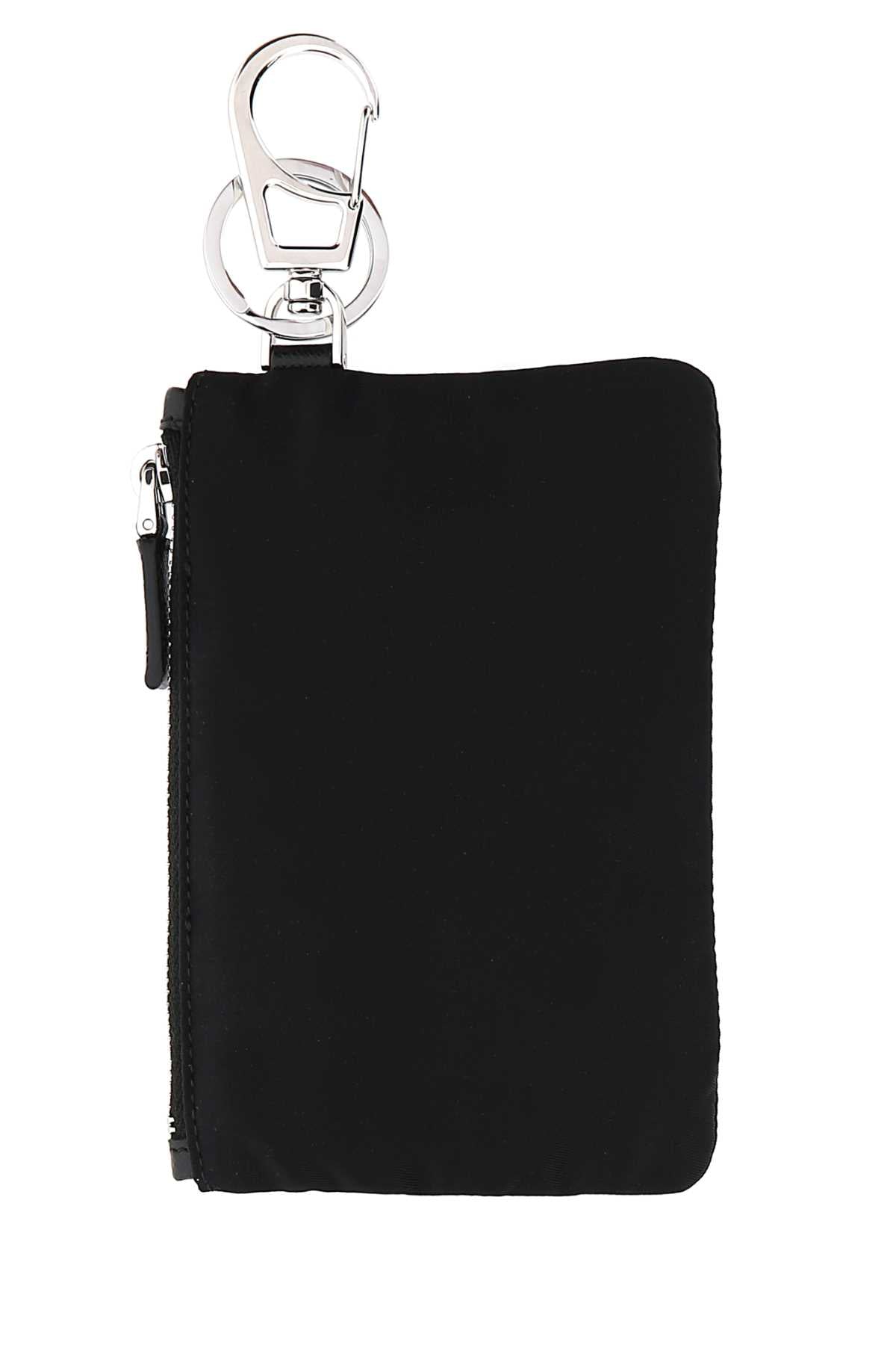 PRADA Mini Black Nylon Key Ring