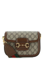 GUCCI Mini Crossbody Handbag with Supreme Fabric and Leather