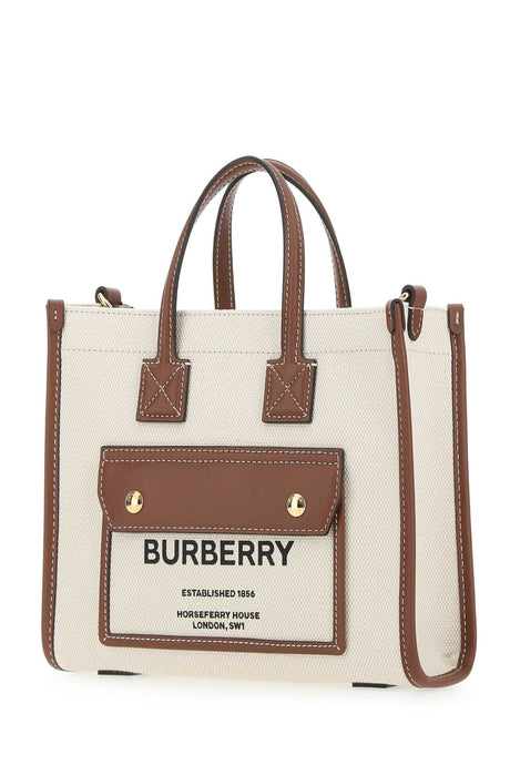 BURBERRY Two-Tone Mini Handbag