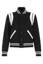 SAINT LAURENT Chic Wool Blend Bomber Jacket for Women