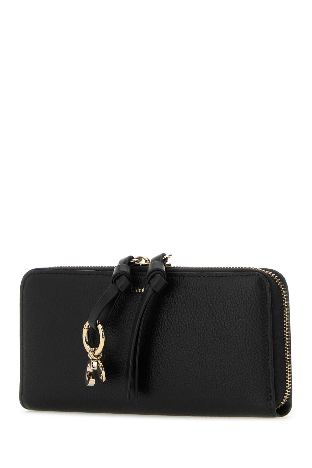 CHLOE Chic Black Leather Wallet - 19 cm x 9 cm