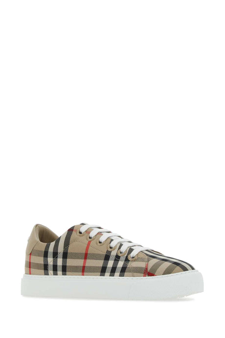 BURBERRY Embroidered Canvas Sneakers for Women