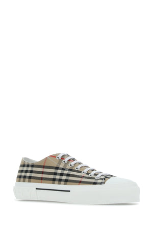 BURBERRY Embroidered Canvas Sneakers for Men