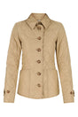 BURBERRY Classic Beige Polyester Jacket for Women