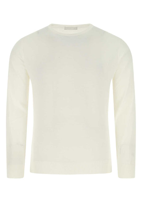 PRADA Classic Ivory Wool Sweater for Men