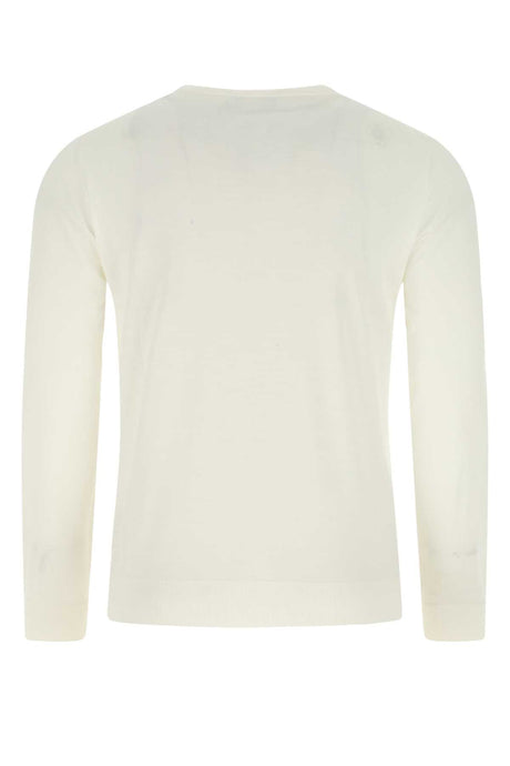 PRADA Classic Ivory Wool Sweater for Men