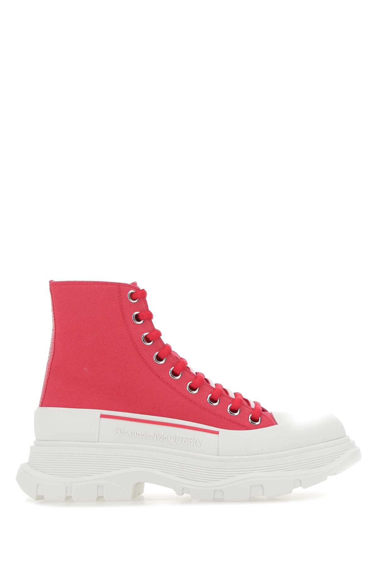 ALEXANDER MCQUEEN Fuchsia Canvas Tread Slick Sneakers for Women