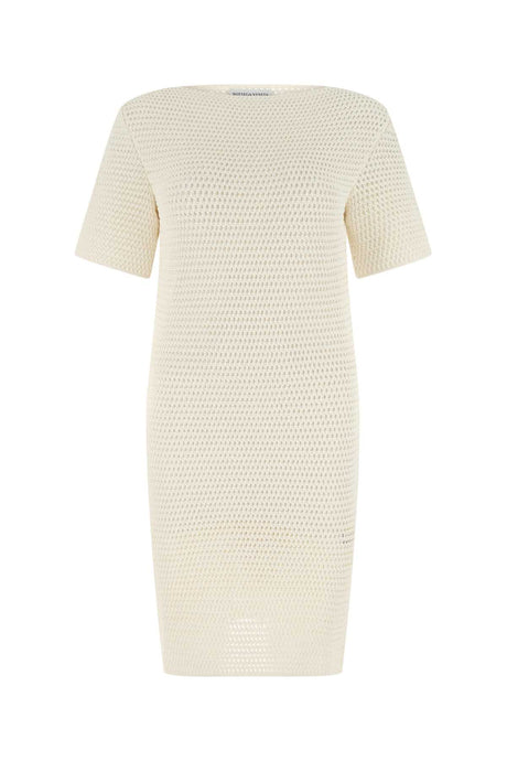 BOTTEGA VENETA Ivory Crochet Mini Dress