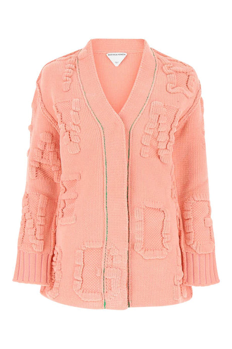 BOTTEGA VENETA Chic Pink Chenille Cardigan