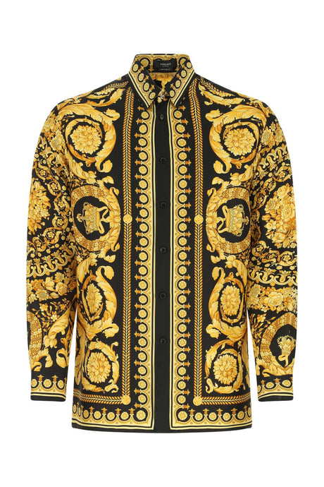 VERSACE Silk Printed Shirt for Men