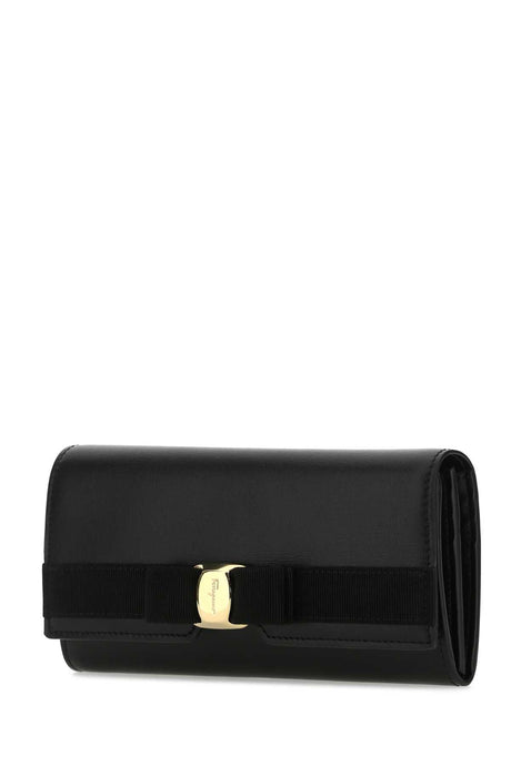 SALVATORE FERRAGAMO Classic Black Leather Wallet