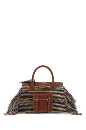 CHLOE Multicolor Leather and Cashmere Medium Handbag (40 cm)