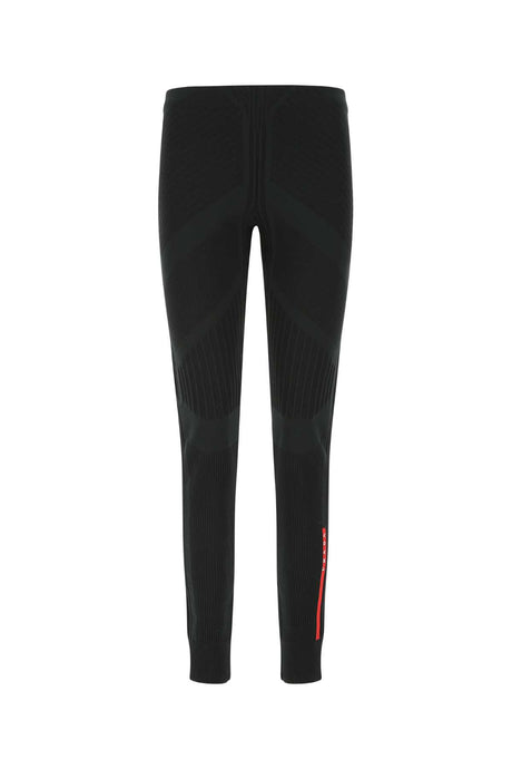 PRADA Women's High-Performance Black Stretch Leggings