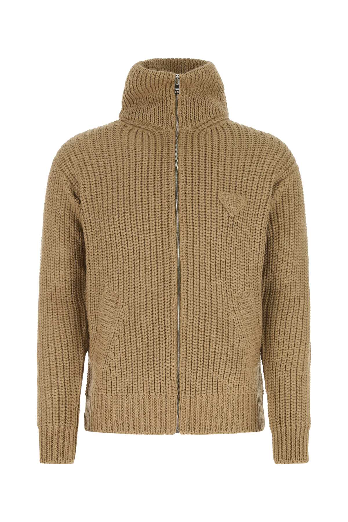 PRADA Luxury Alpaca Cardigan for Men - Cozy Style for 2024