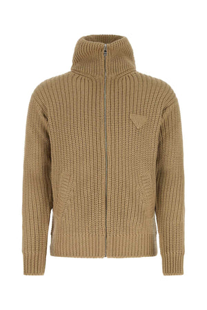 PRADA Luxury Alpaca Cardigan for Men - Cozy Style for 2024