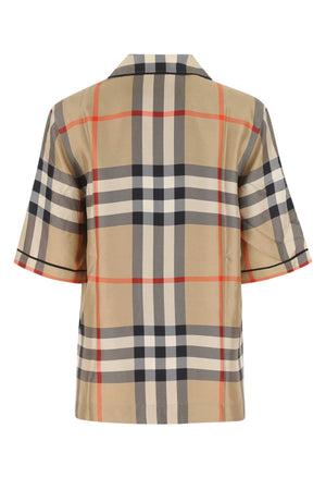 BURBERRY Printed Satin Shirt for Women