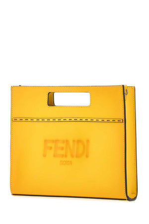 FENDI Classic Yellow Mini Handbag - 24 cm x 19 cm