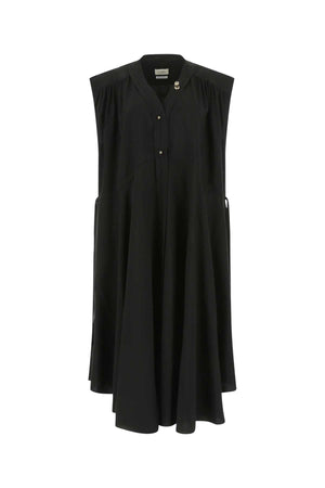 QUIRA Oversize Black Viscose Blend Dress