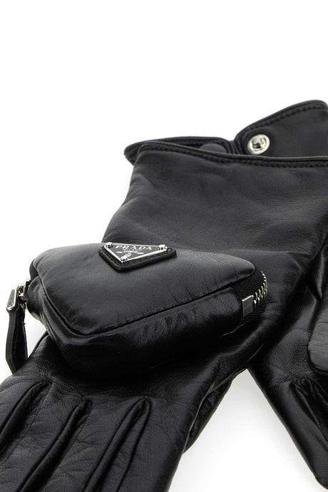 PRADA Sophisticated Black Leather Gloves